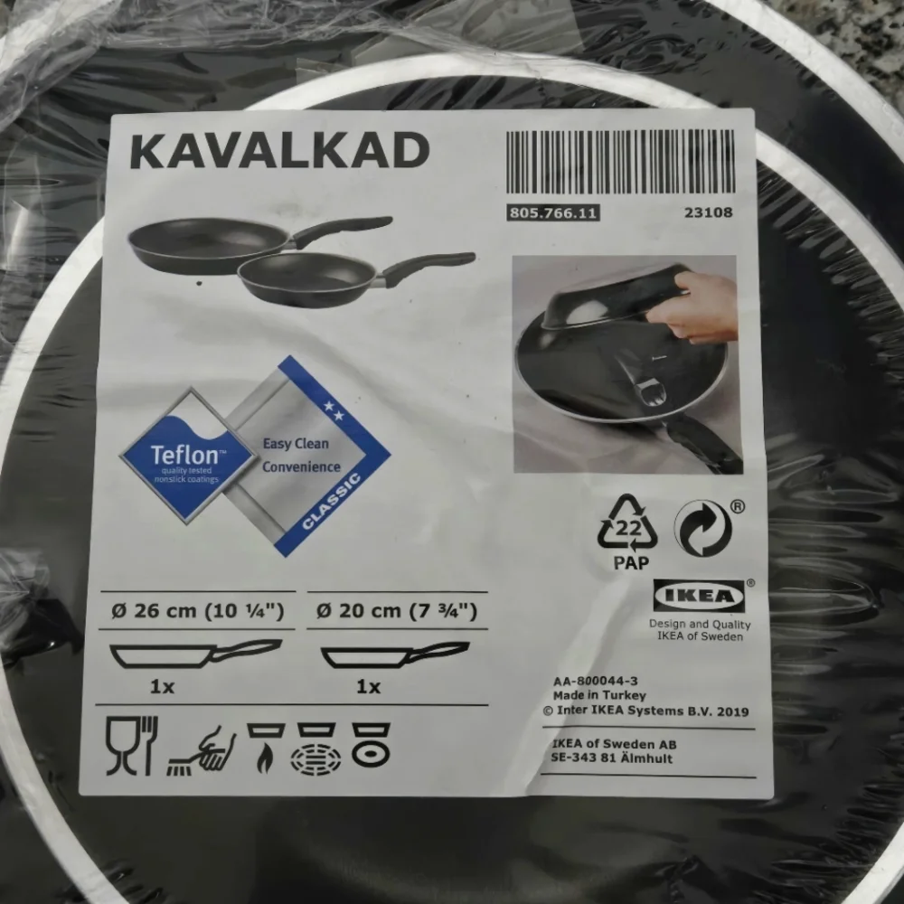 (Retired) IKEA KAVALKAD Frying pans, set of 2